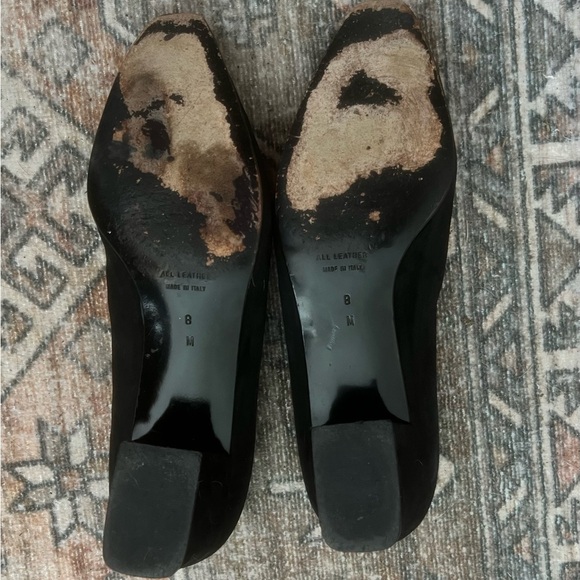 YSL authentic Vintage black suede slip on shoes - Picture 7 of 11